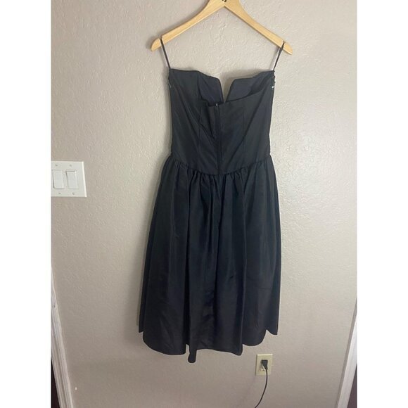 Vintage Jessica McClintock Gunne Sax Black Embellished Cocktail Dress - 7/8 - Picture 3 of 12